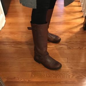 Steve Madden brown leather riding boots
